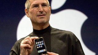 Steve Jobs Unveils Apple iPhone At MacWorld Expo
