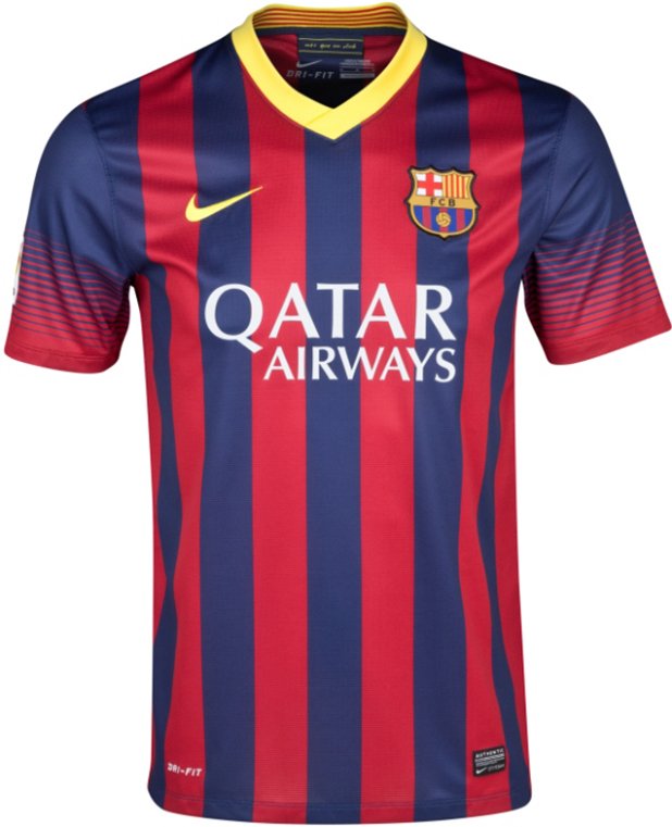 5. Барселона - 27 млн. паунда - Барса има договор с Nike за 10 години на стойност 270 млн. 