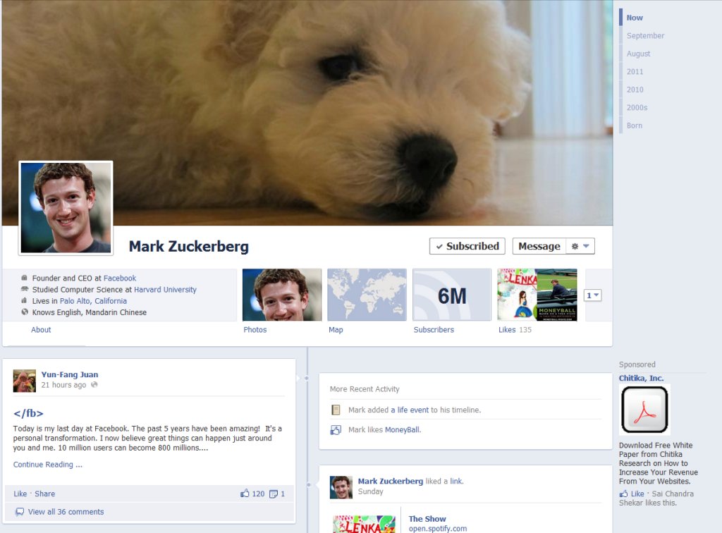 Facebook-Timeline