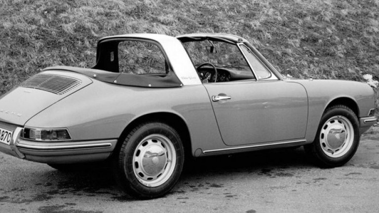 911 Targa (1965)
През 1965 се появява иновативната версия Targa, отличаваща се с предпазния ролбар над седалките. Кабриолетът е със свалящ се покрив, като задното стъкло също се сваля.