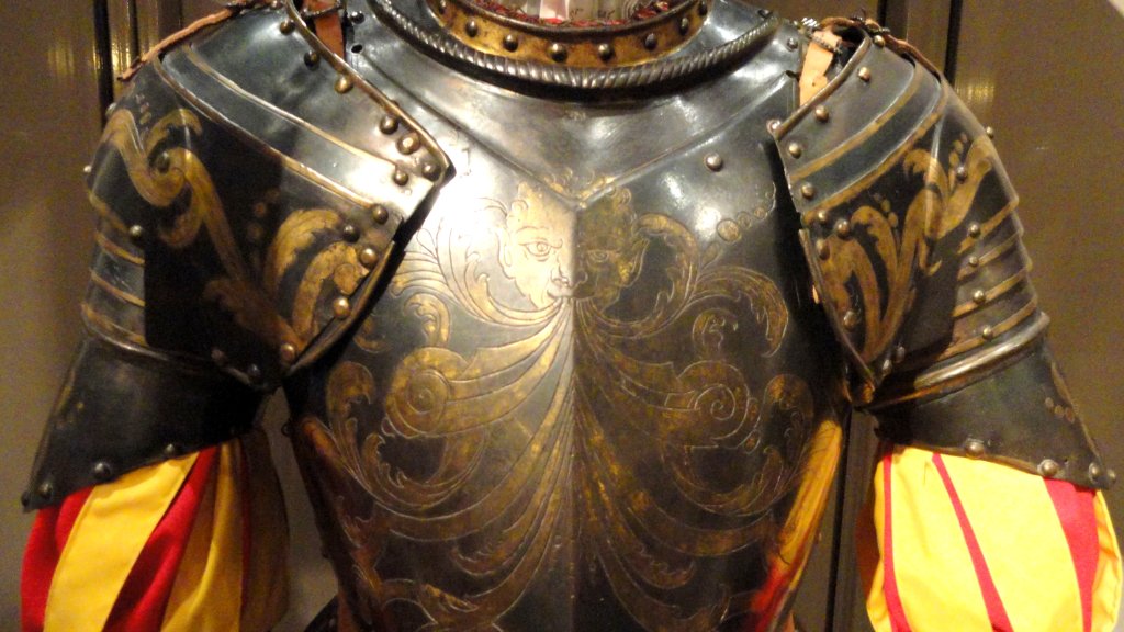 Armor_for_Papal_Guard_member,_north_Italy,_1570-1590_-_Higgins_Armory_Museum_-_DSC05662