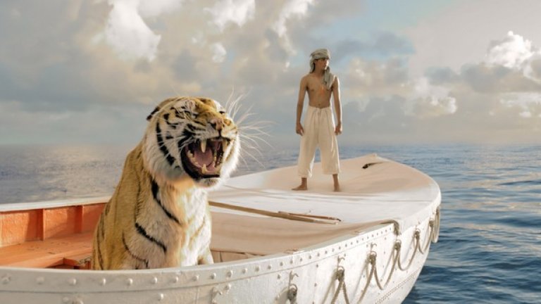 "Животът на Пи"

Красивото творение на режисьора Анг Лий по едноименния роман на Ян Мартел разказва за приключението на индийското момче Пи, което се оказва на лодка в океана, заедно с бенгалски тигър. Е, тигърът е компютърно генериран. Не разбрахте? Възможно е - достоверността на кадрите във филма от 2012-та му донесоха цели 4 награди "Оскар" през 2013-та. Едната, естествено, заради визуланите ефекти.