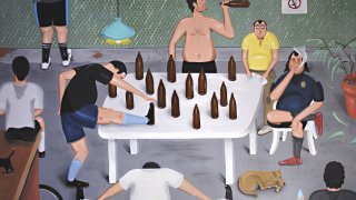 Агуеро е с шкембе, а в съблекалнята се пуши и пие