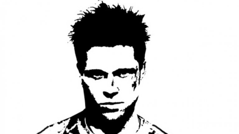 Аватарът с лика на Тайлър Дърдън, под който Дан Иванджийски (и вероятно и други хора) публикуват в популярния финансов сайт Zero Hedge.