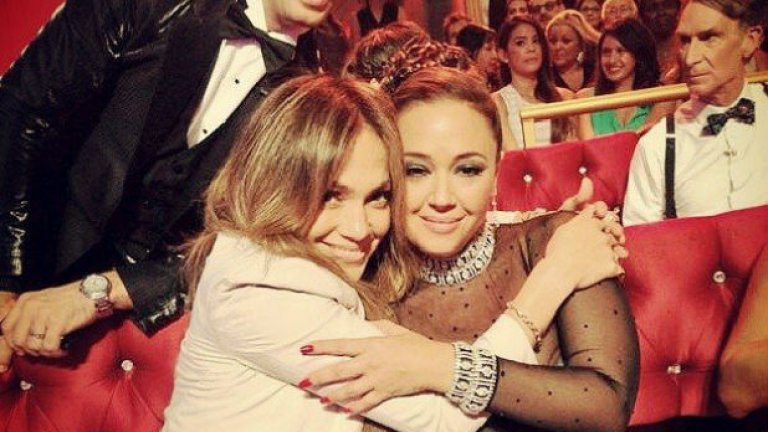 Дженифър Лопес с колежката си Леа Ремини