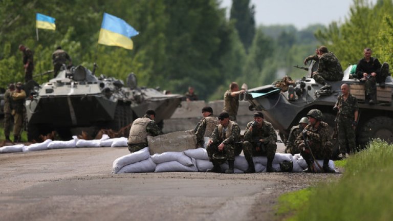 Контролно-пропускателен пункт на украинските сили