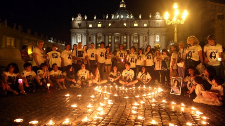 Протест с искане Ватикана да разкрие архивите за Емануела Орланди
