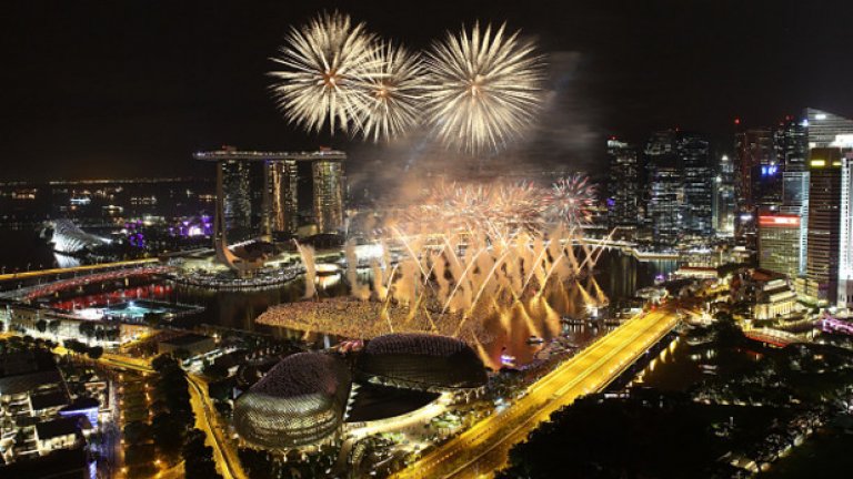 Сингапур в новогодишната нощ