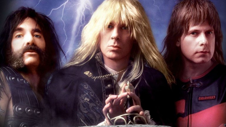 This Is Spinal Tap
Когато става въпрос за рокаджийски филми, This Is Spinal Tap е култово заглавие. Заснет като фалшив документален филм за измислената банда Spinal Tap, дебютът на режисьора Роб Райнър ("Мъже на честта") е забавен поглед към всички онези клишета за рок музикантите. Сюжетът показва как един документалист следва британската банда, съставена от приятели от детинство, по време на голямото им турне в Америка. А това, което се вижда, са едни разглезени пораснали деца, които са на крачка от разпадането като колектив. Самият филм е адски забавен и пълен както с шеги, така и с тежки хитове.