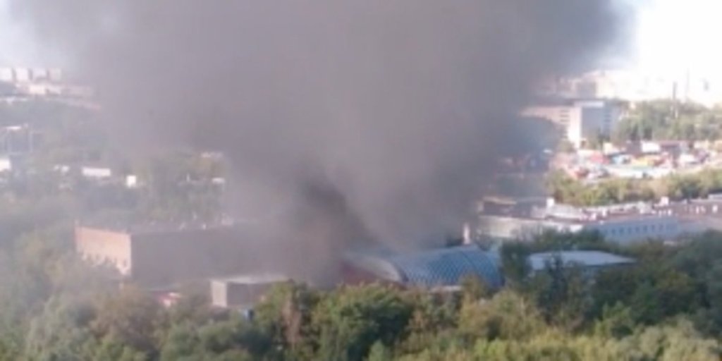 москва, пожар, огън
