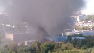 москва, пожар, огън
