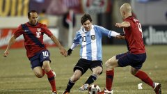 Лионел Меси не отбеляза гол за Аржентина срещу САЩ, а приятелският мач между двата тима завърши 1:1