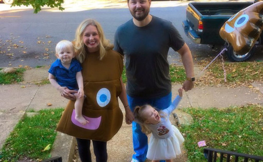 Одри заедно с родителите си