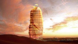 vertical city - the Sahara_front