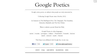 Google поетики