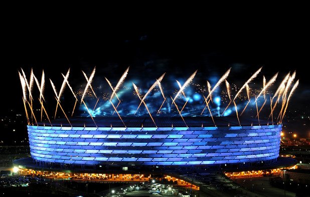 Откриването бе на стадион "Тофик Бахрамов", който е в основата на кандидатурата на Азербайджан за лятна олимпиада.
