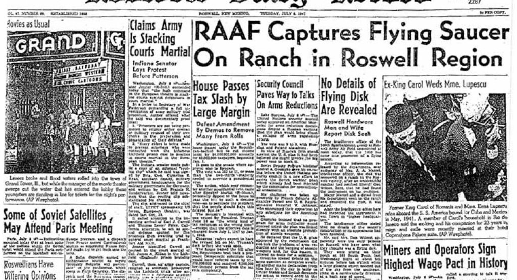 RoswellDailyRecordJuly8,1947