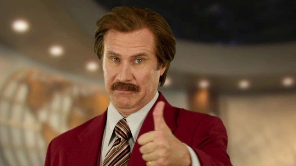 16. Рон Бъргънди от \"Anchorman: The Legend Of Ron Burgundy\" 
Уил Феръл е могъл да бъде водещ на новини. Той дори изкарва стаж в телевизията. 