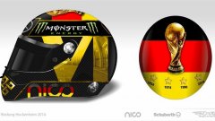 Новата каска на Нико Розберг за Гран при на Германия