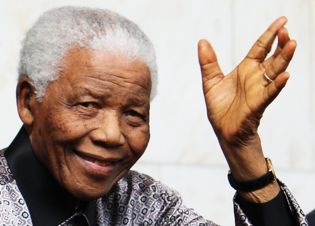 Nelson Mandela Arrives At The InterContinental Hotel