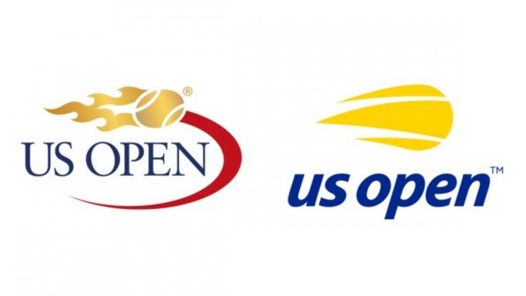 Старото и новото лого на US Open.