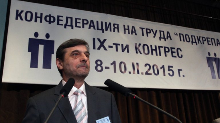 Димитър Манолов, натоящият вицепрезидент на "Подкрепа" е вероятният наследник на Константин Тренчев