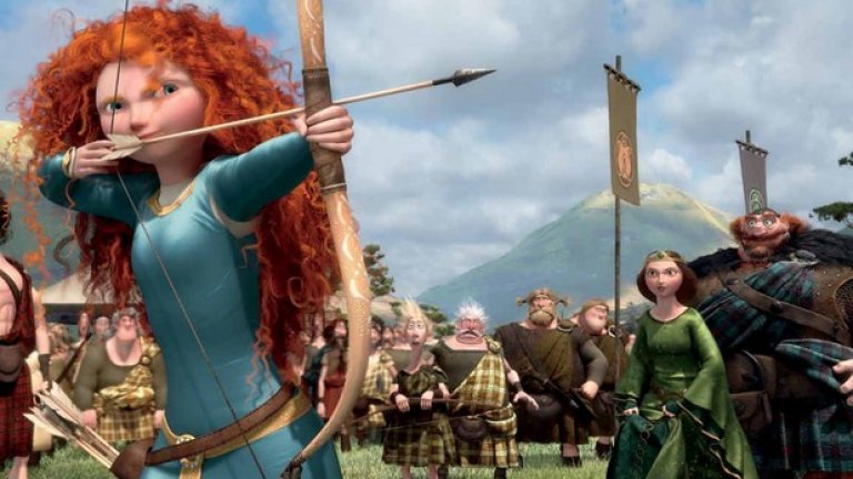 "Храбро сърце" 
Още една червенокоска на Disney с проблемни отношения с родителите си. Когато Мерида взима нещата в свои ръце, отново всичко се обърква ужасно, а да превърнеш семейството си в едри горски бозайници, от които всички изпадат в панически страх, звучи и изглежда ужасно.