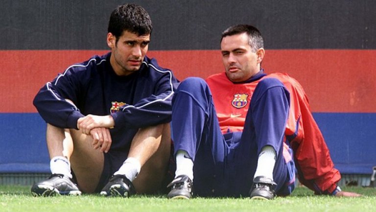 Джосеп Гуардиола и Жозе Моуриньо работеха заедно в Барселона преди 20 години. Единият като футболист, а другият като треньор...