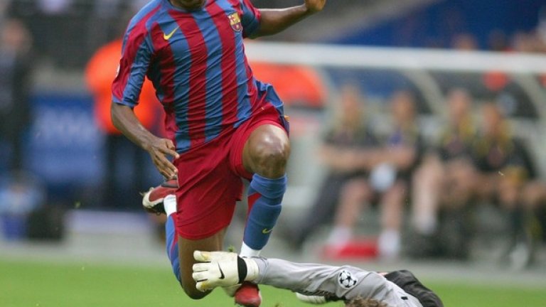 2006 г. Арсенал, финал. Барселона открадна славата на Тиери Анри и компания, след като обърна финала в последните 15 минути с голове на Самуел Ето`о и Жулиано Белети. 