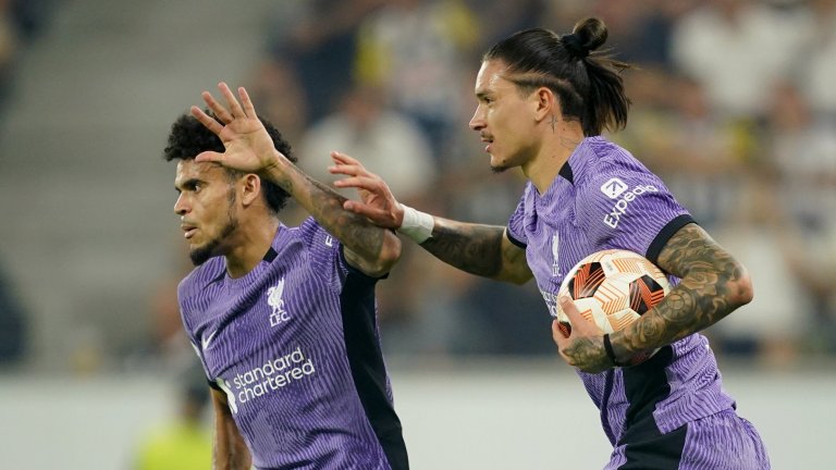 Дузпа поведе Ливърпул към обрат на старта в Лига Европа