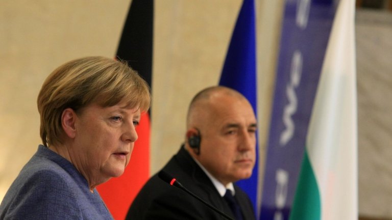 Германският канцлер се срещна с Бойко Борисов в София