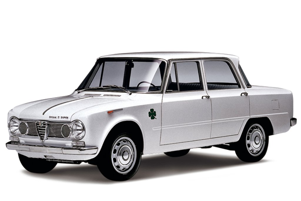 1963: Giulia 1600 ti Super
Най-мощният вариант на следващия модел развива 112 к.с. – почти нечувано много за шейсетте години. Версията ti Super на Giulia участва в състезания.
