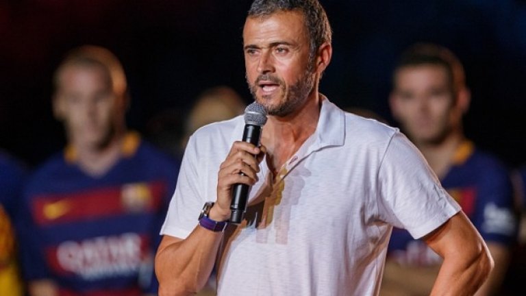 Луис Енрике, отказал се на 34 г.
Същото важи и за треньора на Барселона Луис Енрике.