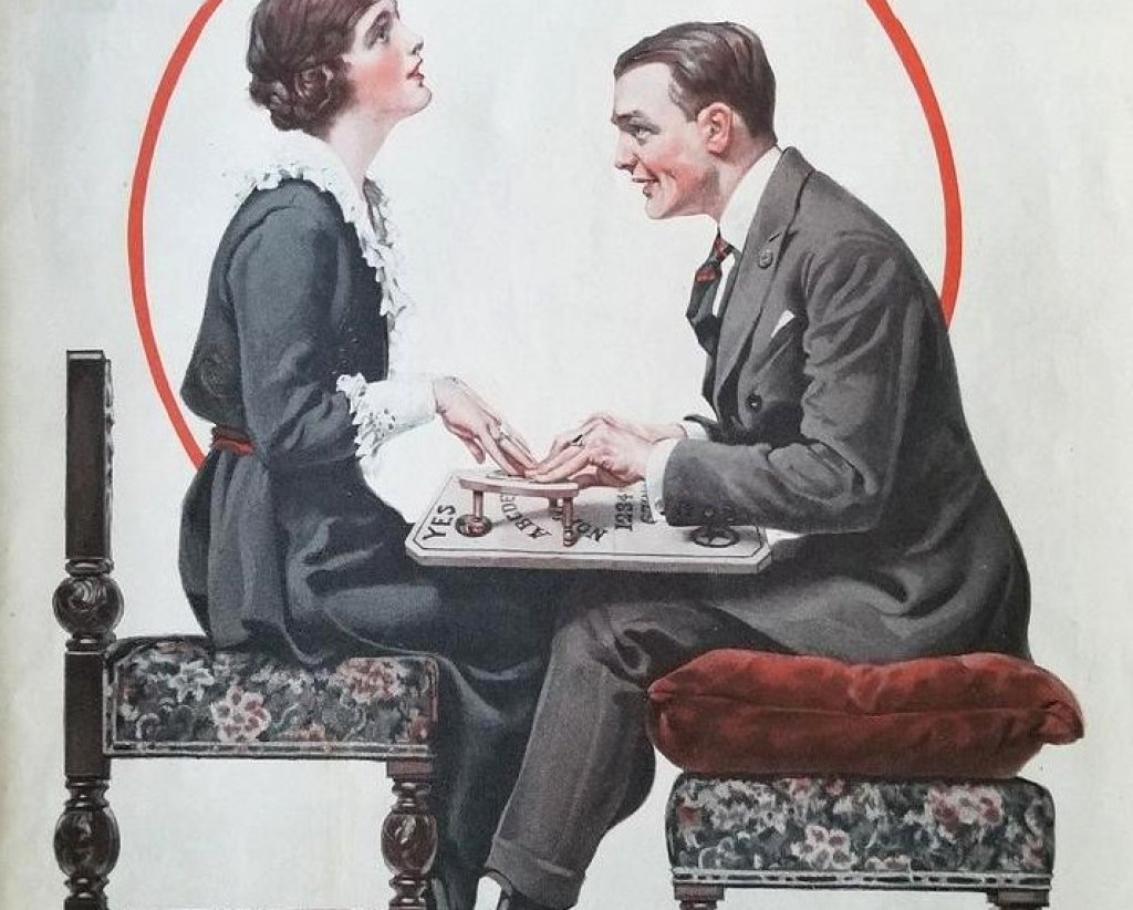 Norman_Rockwell_Ouija_board_painting
