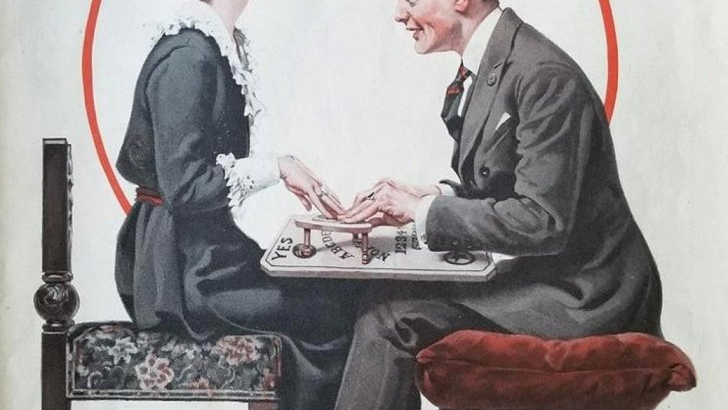 Norman_Rockwell_Ouija_board_painting