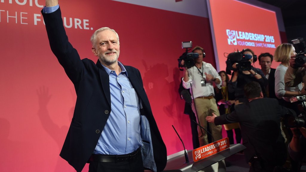 New Labour party leader Jeremy Corbyn
