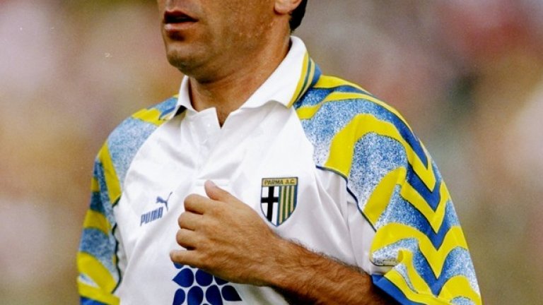 Част от историята на Парма е и краткият престой на Христо Стоичков в отбора. "Кръстоносците" го взеха от Барселона през 1995 г.