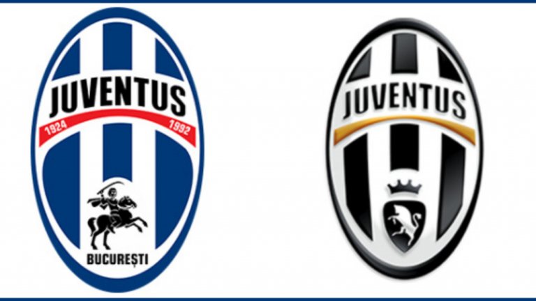 Емблемата на Юве от Букурещ доста наподобява старата на оригиналния торински гранд.