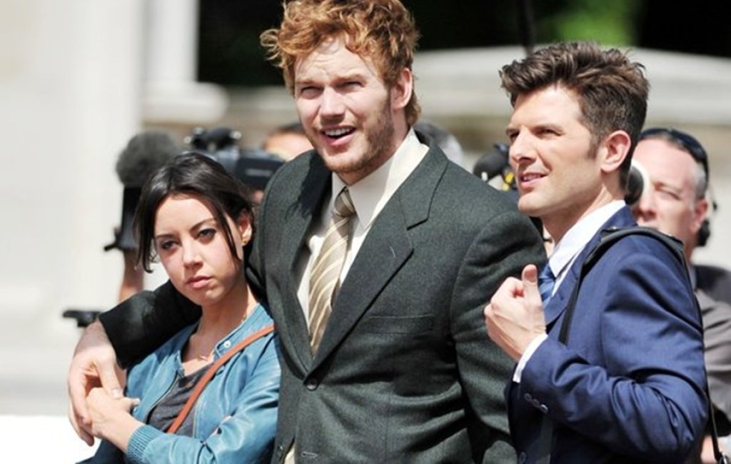 На снимките на последния сезон на Parks and Recreation