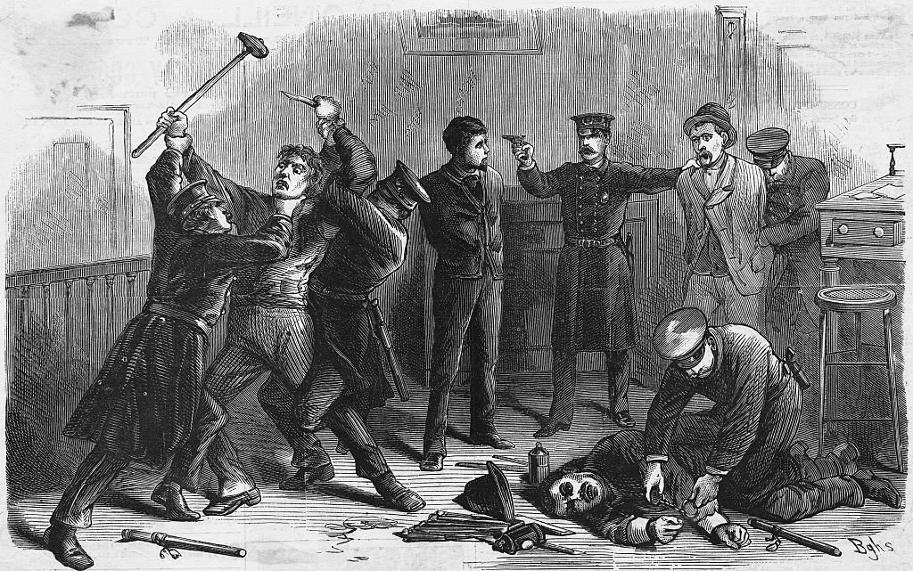 Print Depicting The Capture of the Burglars by the Police