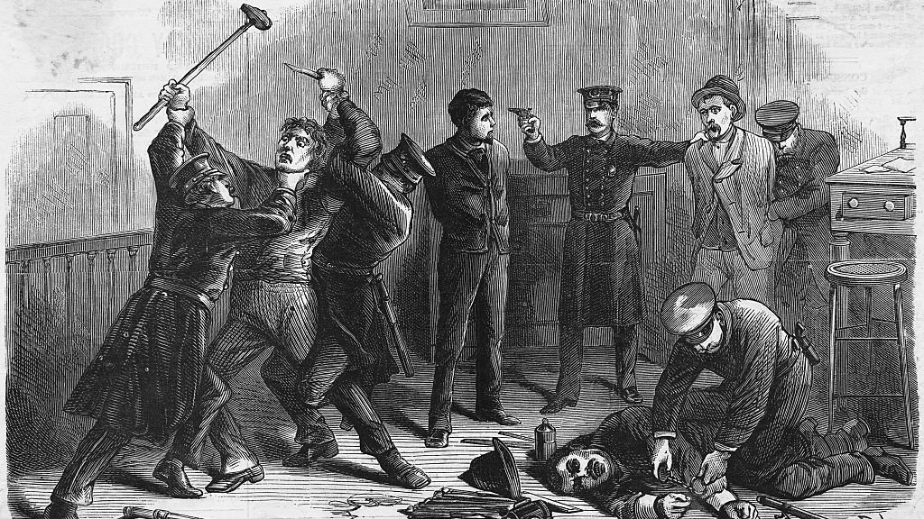 Print Depicting The Capture of the Burglars by the Police