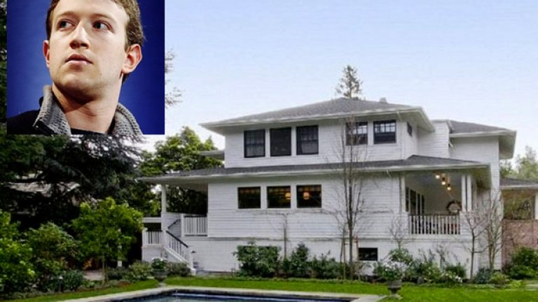 Марк Зукърбърг живее на полощ от 837 кв м в къща само на два етажа