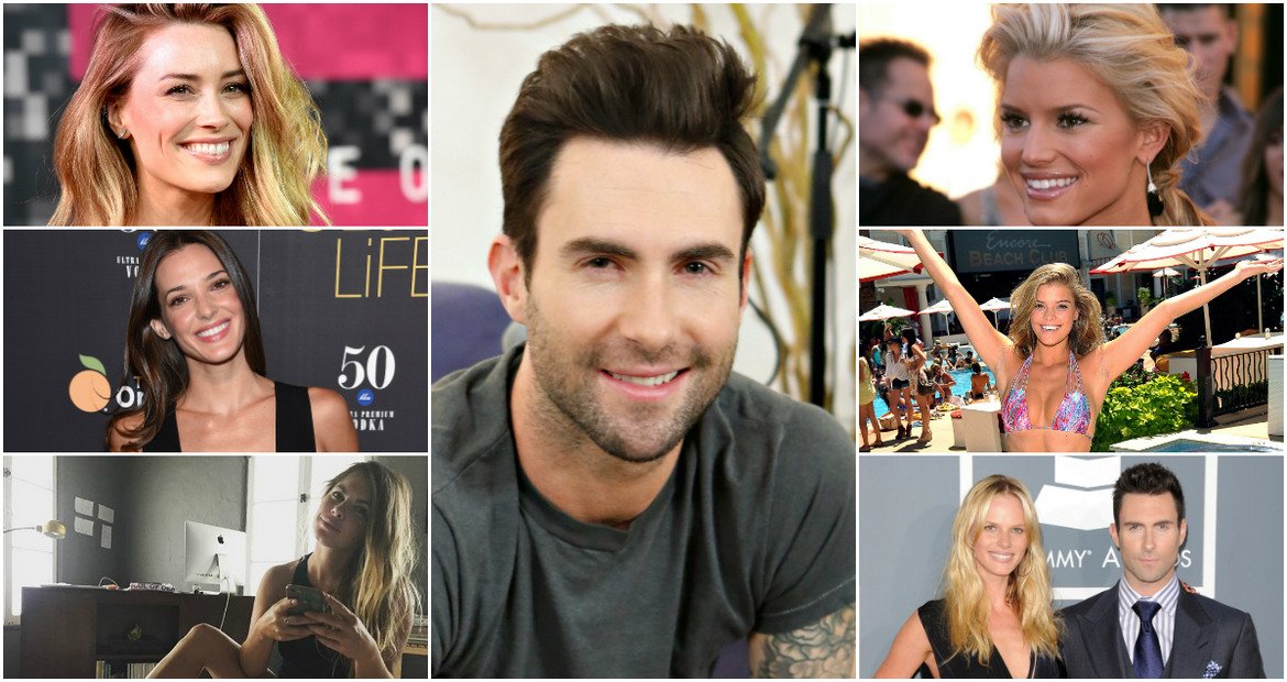Вокалистът на Maroon 5 има влечение към жени от подиума. Ето и някои от бившите му:
