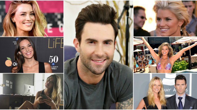 Вокалистът на Maroon 5 има влечение към жени от подиума. Ето и някои от бившите му: