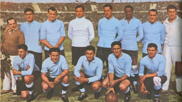 Уругвай, световен шампион от 1930 г. и считан за отбор №1 на 20-те години до титлата от Монтевидео.