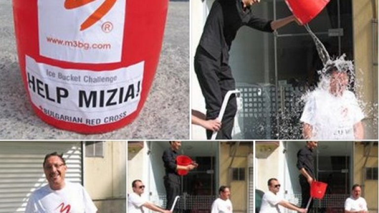 Максим Бехар се заля с кофа вода за пострадалите от наводнението в Мизия, предизвика Кристалина Георгиева, Рут Колева и Левон Хампарцумян