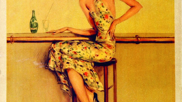 "Заедно с уиски или с коняк, с плод или с цитросов сок, Perrier е несравнимо." Слоган на продукта от 1936 година, илюстрация от френския художник Жан -Габриел Домерг