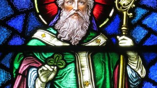 Saint_Patrick_Catholic_Church_(Junction_City,_Ohio)_-_stained_glass,_Saint_Patrick_-_detail