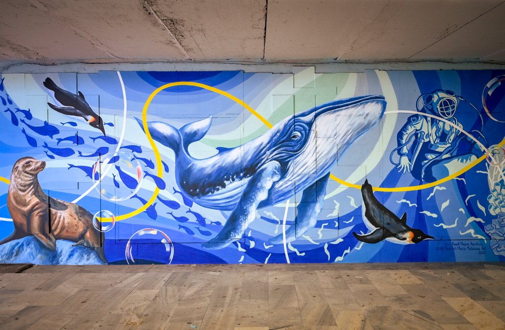 Арт графити украсиха обновен подлез на "Цариградско шосе" (СНИМКИ)