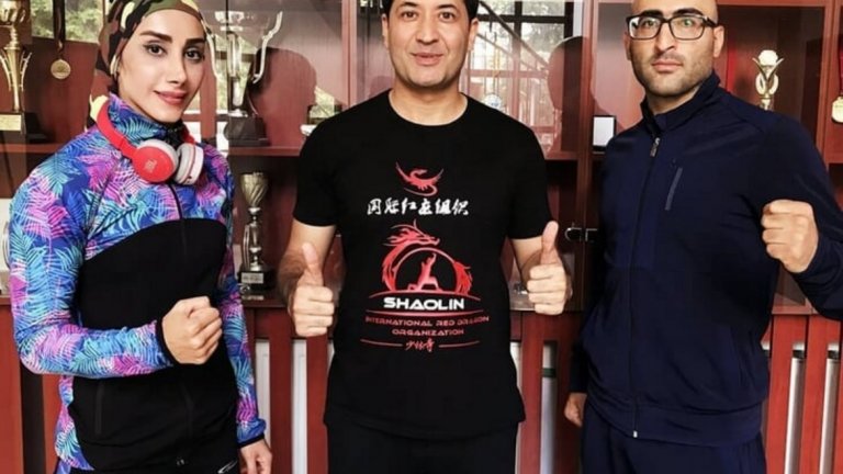 Киани също тренира с мъж, но все още няма индикации, че може да бъде наказана за това.